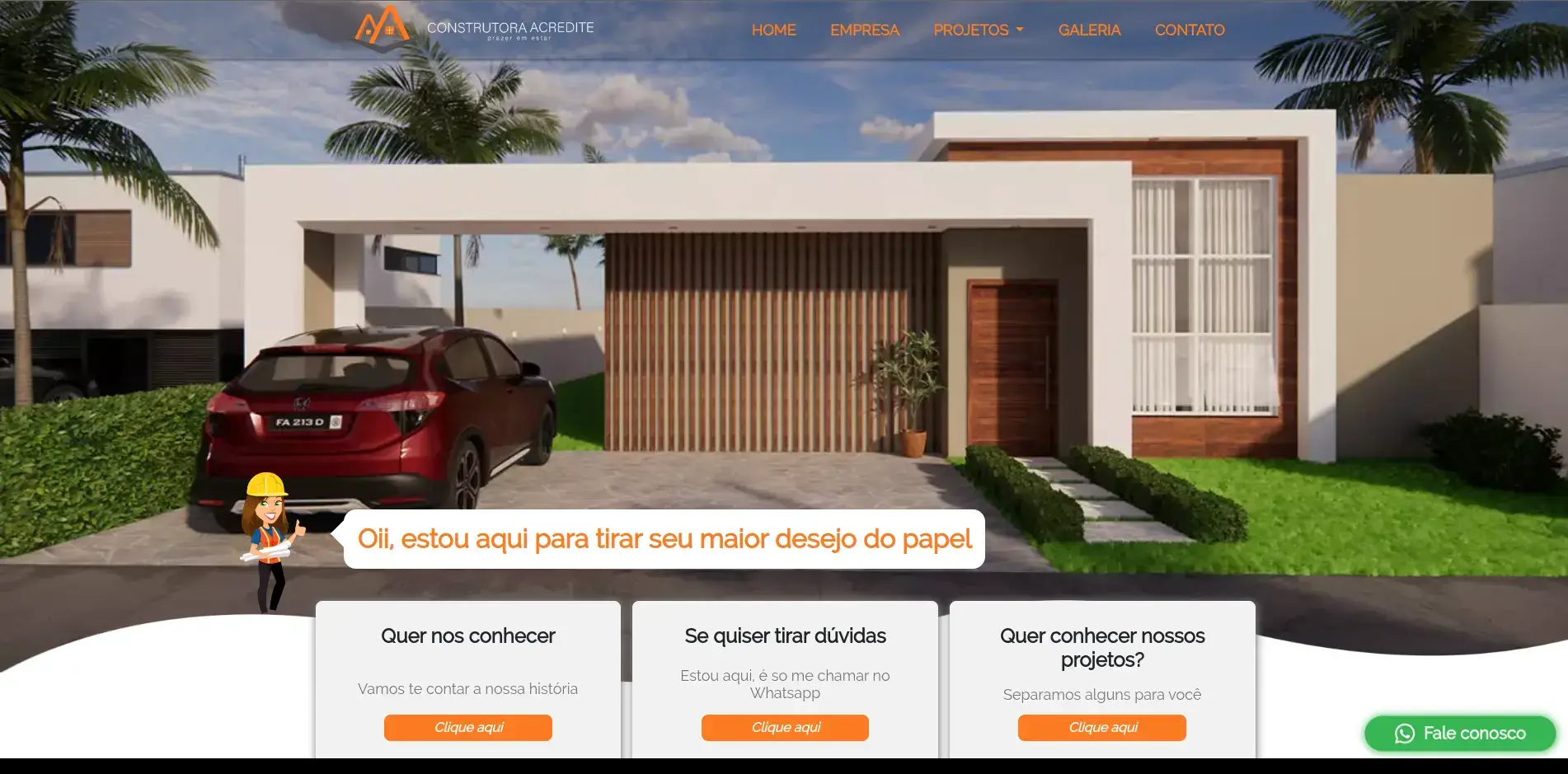 site da construtora acredite